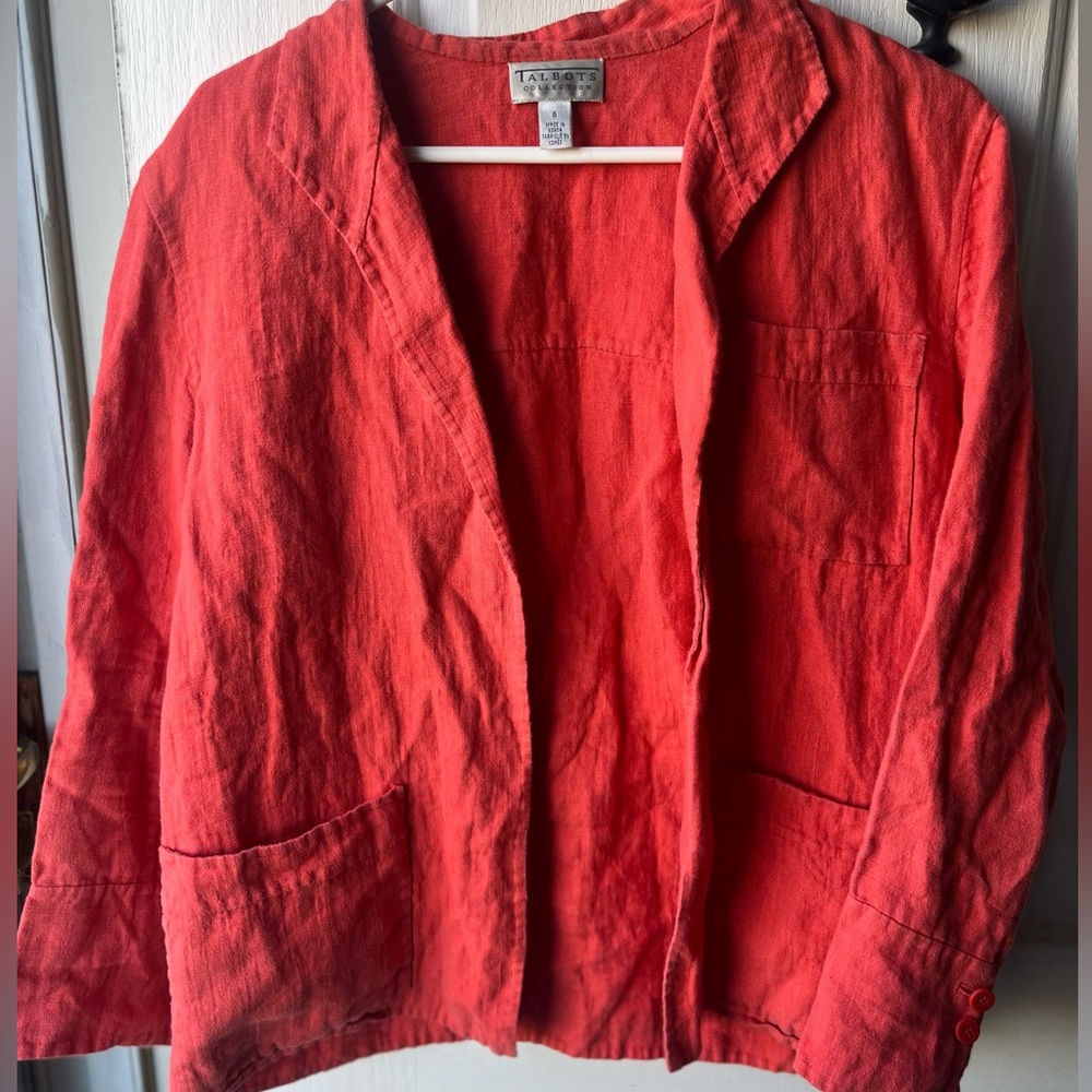 Talbots Linen Jacket